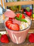 Vegán Epres Joghurtos Smoothie 🍓 TÉNÉ recept|Egyszerűség, Frissesség, tavasz egy pohárban