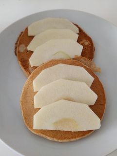 Una foto de Tortitas de manzana