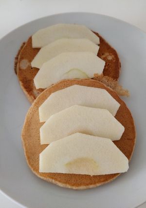 Una foto de Tortitas de manzana
