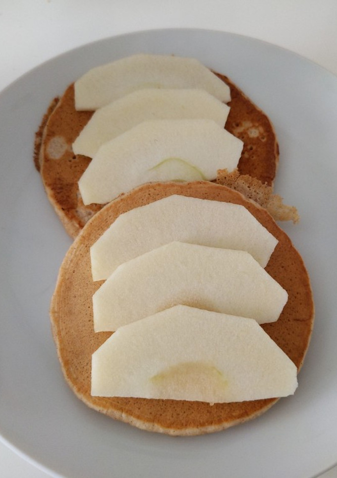 Una foto de Tortitas de manzana