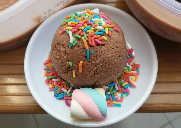 423. Es krim putih telur milo