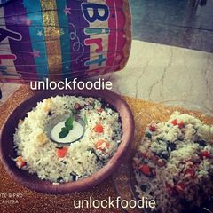 A picture of Phulkari pulao.