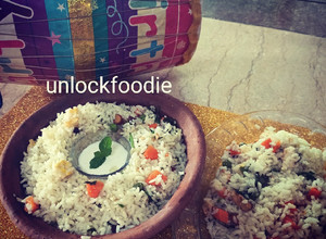 A picture of Phulkari pulao.