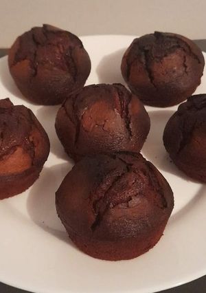 Une photo de Muffins chocolat cœur fondant