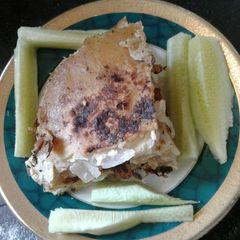 A picture of Double layered egg paratha.