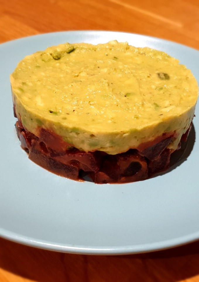 Una foto de Tartar de remolacha