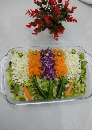 عکسی از دستور ایده تزیین سالاد