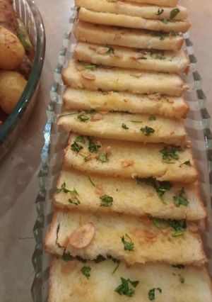 A picture of Quick and Easy Garlic bread.