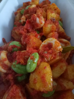 Foto resep Sambal cumi kentang pete