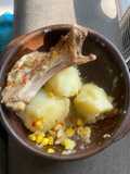 Papas cocidas con carne