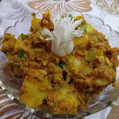 Baby potatoes in spicy Curd Masala A picture of Baby potatoes in spicy Curd Masala.