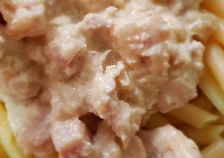 Pollo a la carbonara