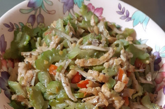 Resep Tumis pare teri tempe pedas nampol Anti Gagal