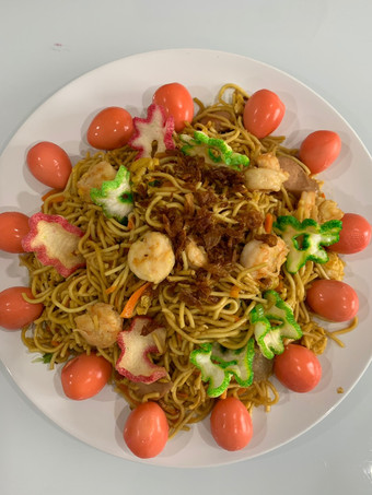 Cara Memasak Mie Goreng Chinese Food Ulang Tahun dan Telur Merah Gampang