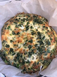 Spenótos frittata recept fotója