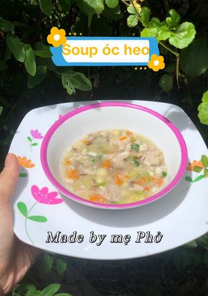 Hình của món Soup óc heo cho bé.