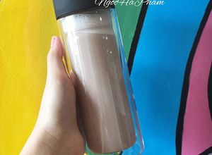 Hình của món Sữa hạt điều ca cao.