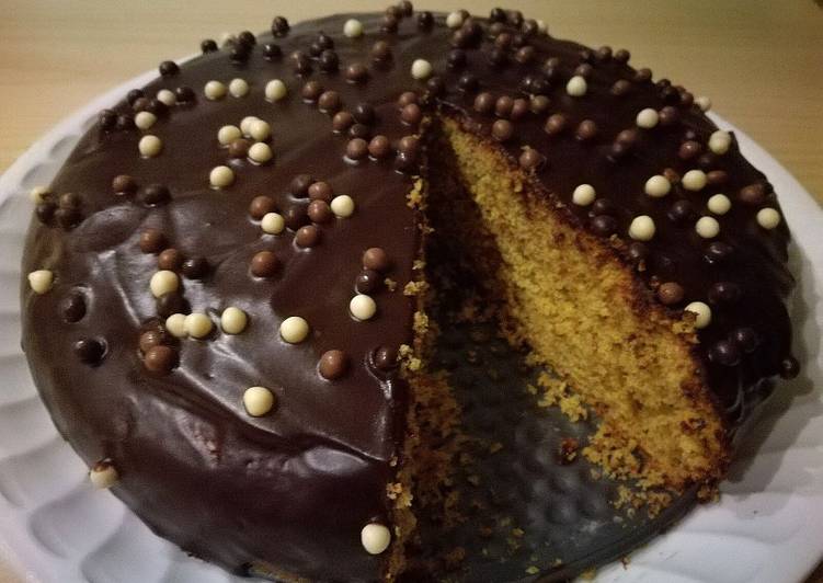 Bizcocho de zanahoria y chocolate