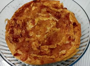 Foto principal de Tarta flor de pasta filo con manzana