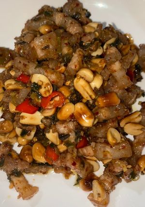 Hình của món Muối sả ruốc thịt ăn liền cho ngày mưa 🤤.