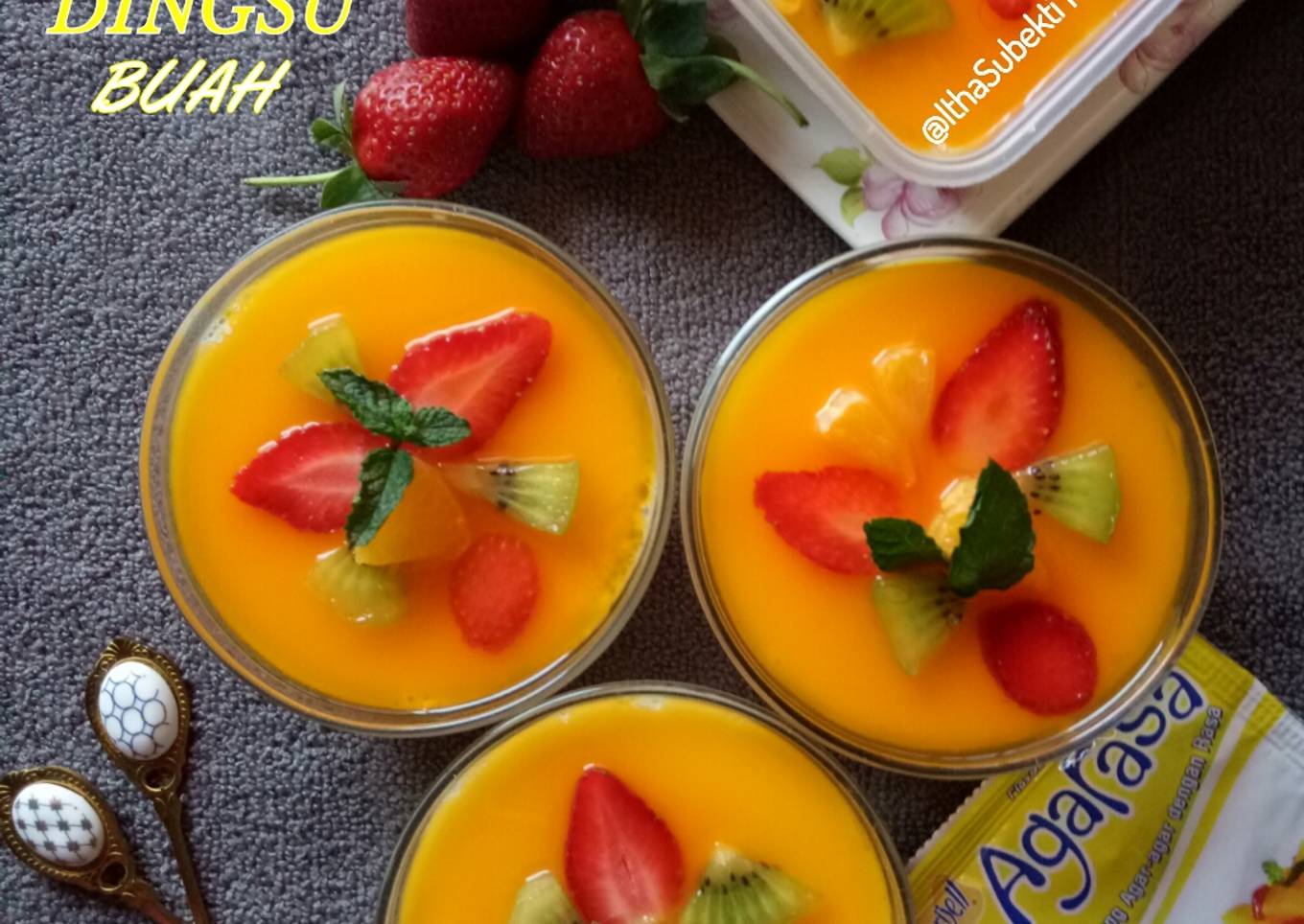 116. Puding Susu Buah������������