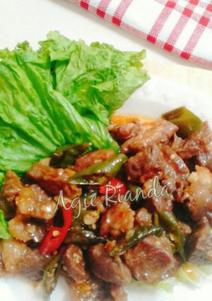 Foto resep Oseng daging sapi simpel enak 🐴