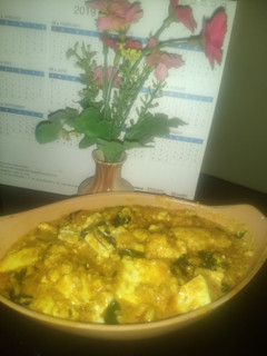 A picture of Paneer Garlic Methi Gadbad Masala.