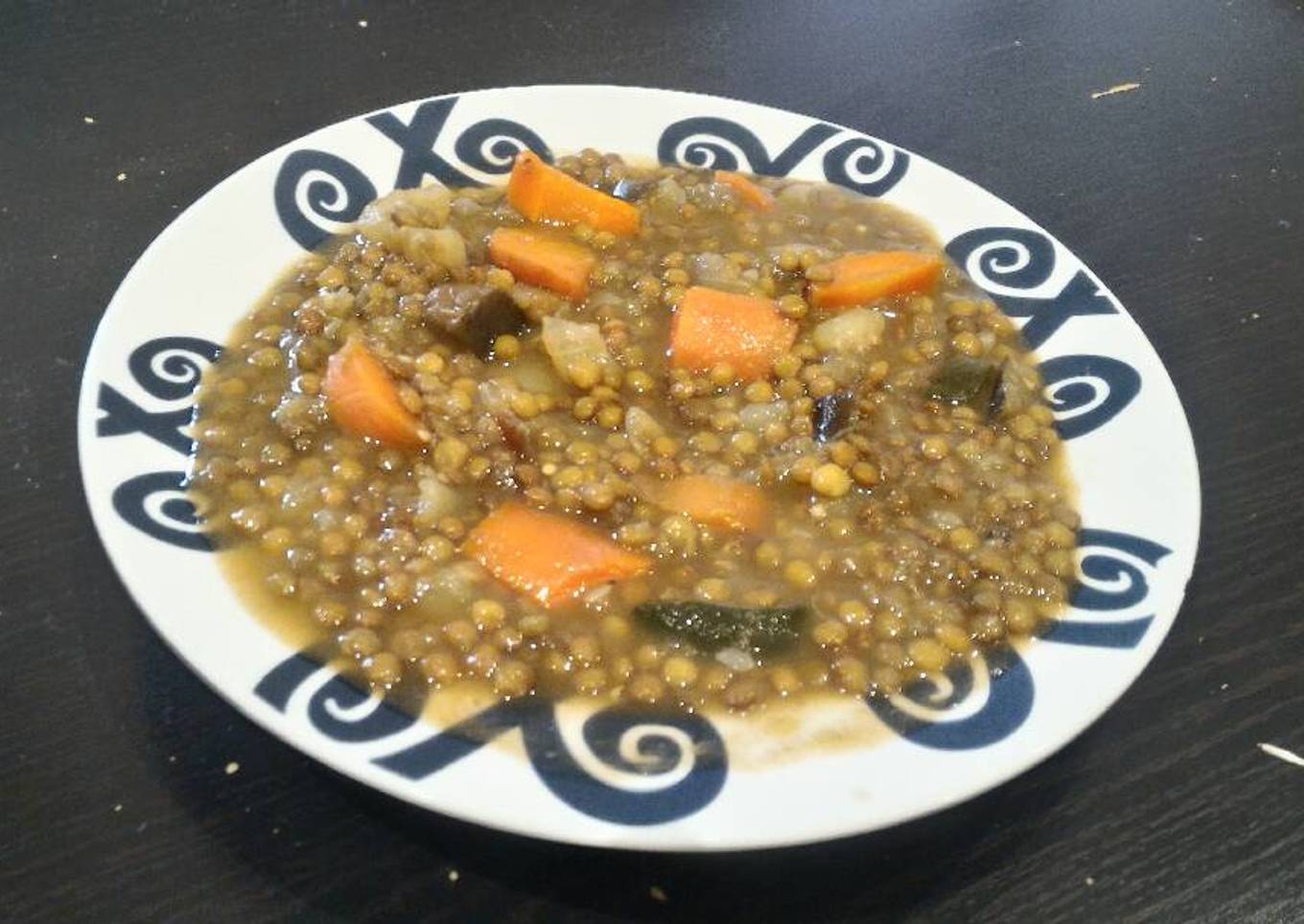 Lentejas vegetales picantonas