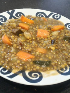Una foto de Lentejas vegetales picantonas