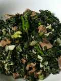 Oseng daun singkong daging sapi