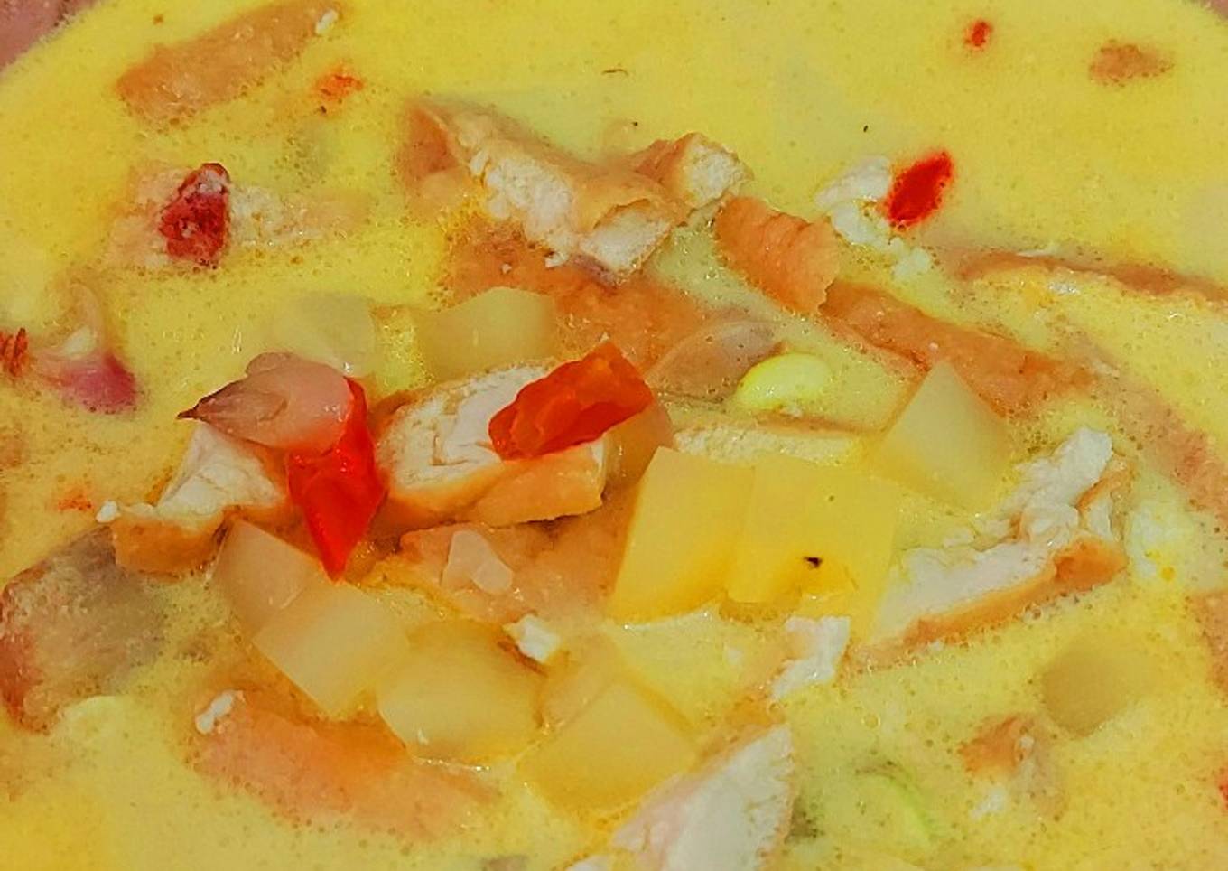Sayur santan kentang dan tahu