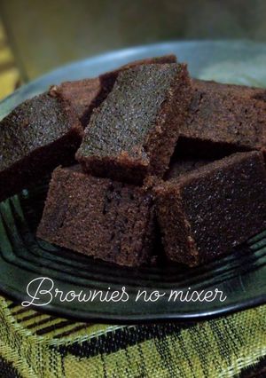 Foto resep Brownies no mixer