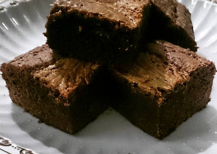 Recipe of Speedy Chocolate Peanut Butter Swirled Brownies