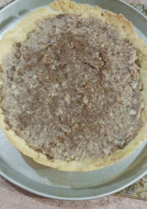 Una foto de Pai con relleno de natilla con chocolate