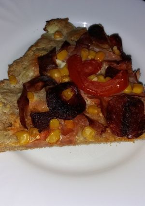 Teljes kiőrlésű pizza recept fotója