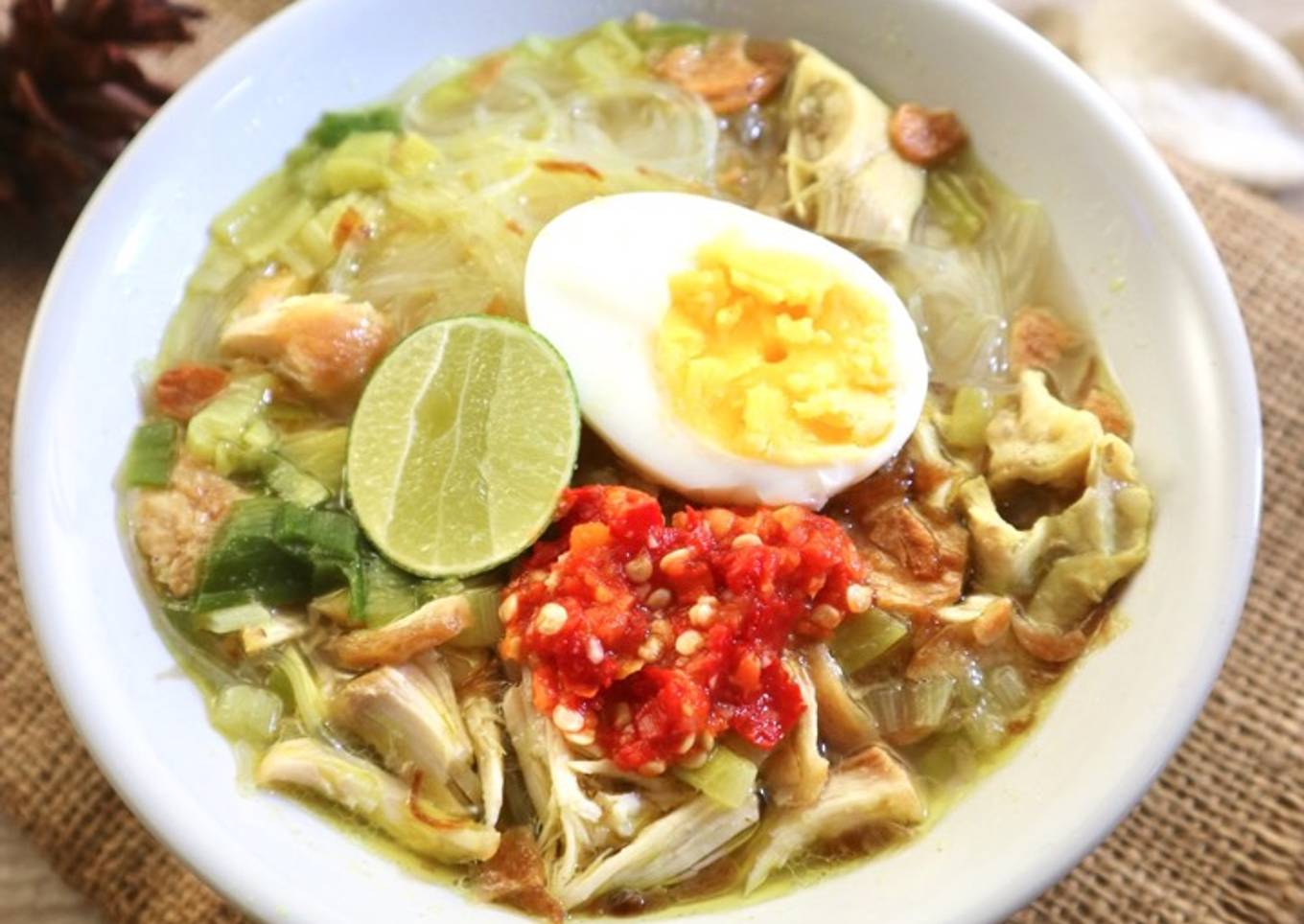 Soto ayam sederhana