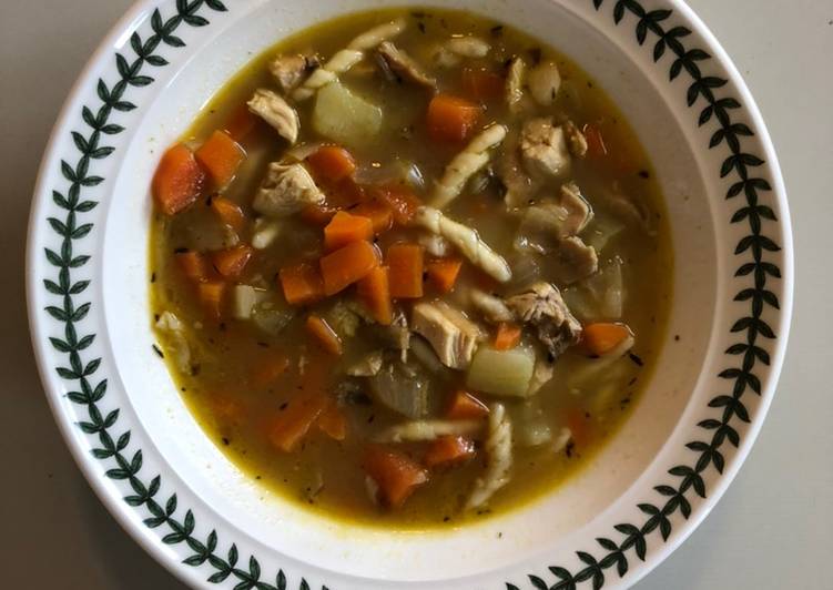 Recipe of Award-winning Use-up Chicken Soup