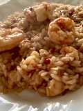Risotto gamberi pepe rosa e limone