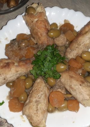 صورة لوصفة طاجين الزيتون عصري