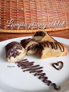 Foto resep 219. Lumpia pisang coklat