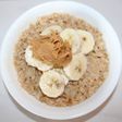 Rica avena con plátano miel y canela 🥞