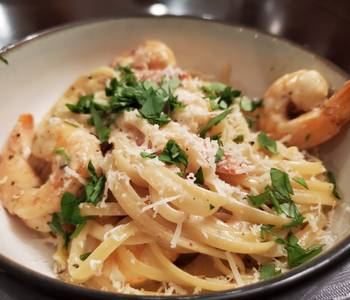 Popular Recipe Garlic White Wine Shrimp Pasta Very Delicious