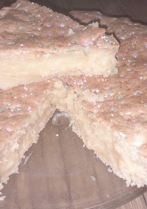 Una foto de Torta con crema pastelera