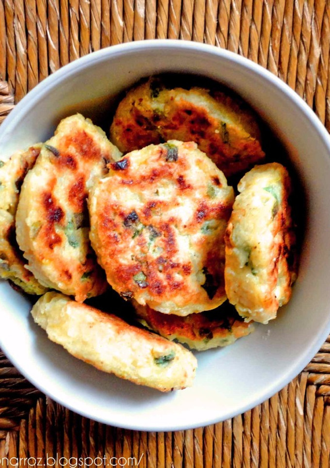Una foto de Croquetas vegetarianas, sin gluten, sanas de arroz y zapallito (SÚPER ECONÓMICAS)