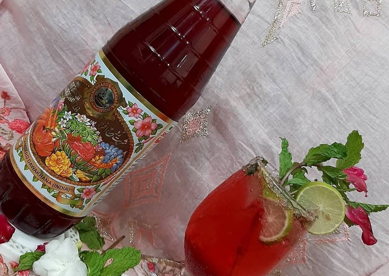 Roohafza mocktail