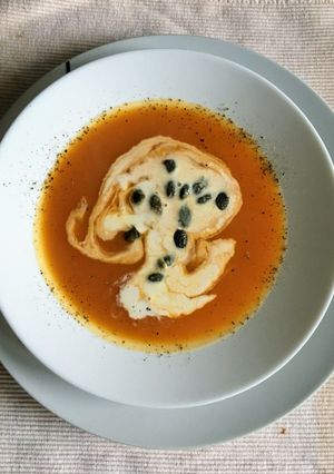 Sütőtök krémleves recept fotója