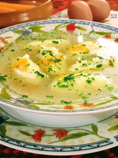A picture of Supa de galuste - Semolina Gnocchi in Broth (Romanian Recipe).