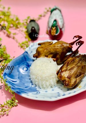 Hình của món Chim cút nướng bơ.