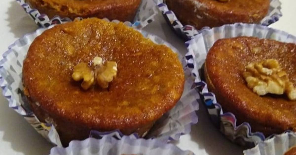 Muffins integrales de banana y nueces Receta de Stefy Pegoraro Cookpad