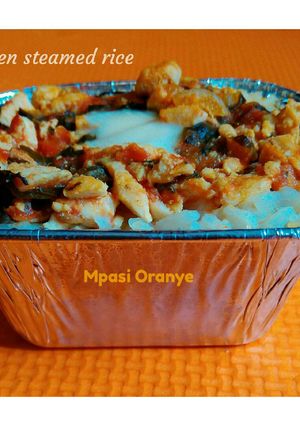 Foto resep Chicken steamed rice